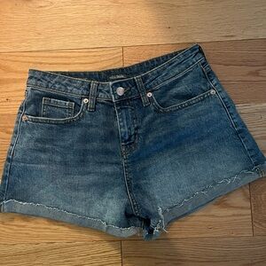 Wild Fable Blue Jean Shorts High-Waisted Cuffed